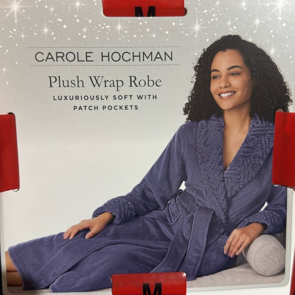 Carole Hochman plush wrap robe